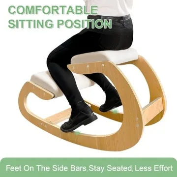 Ergonomic Kneeling Rocking Chair - Comfort & Style