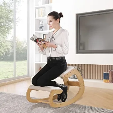 Ergonomic Kneeling Rocking Chair - Comfort & Style