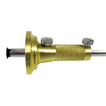 Taytools 464763 Solid Brass Wheel Woodworking Precision Marking Cutting Gauge with 2 Extra Cutters Micro Adjust Head