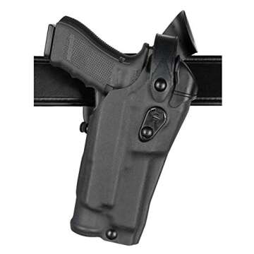 Safariland 6360RDS Level Three Retention Duty Holster, Red Dot Sight Compatible, STX Plain Black, Right Hand, Fits: Glock 19/23 Surefire X300U