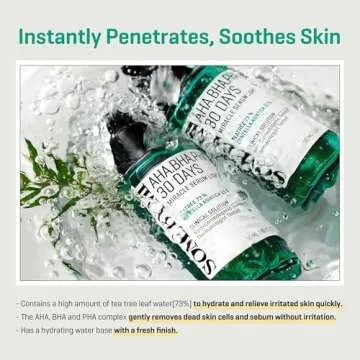 SOME BY MI AHA BHA PHA 30 Days Miracle Serum Light - 1.69oz, 50ml - Daliy Exfoliating Salicylic Acid Serum for Pore and Blackhead Care - Centella & Niacinamide for Skin Soothing - Korean Skin Care