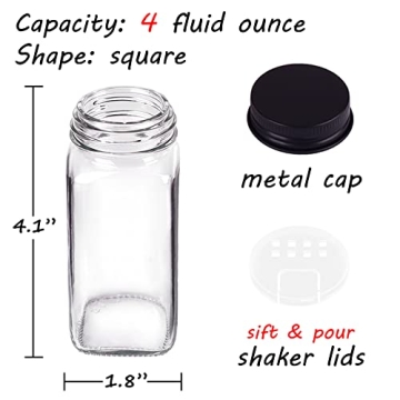 Churboro 36 Spice Jars with 547 Labels for Organized Kitchen