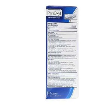 PanOxyl Stiefel 10 Percent Foaming Wash - Effective Acne Treatment with Benzoyl Peroxide, Pack of 3 ...