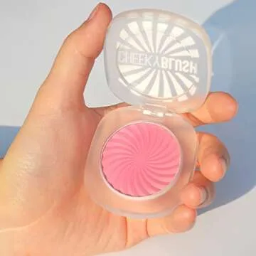 TINTARK Cheeky Blush Compact for Face Cheeks, Talc Free Blusher Palette, Matte Powder Makeup, Natural Healthy, Mauve Pink Magenta Peach Red, Vegan Cruelty Free