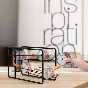 MOOACE Stackable Can Dispenser Rack for Pantry