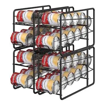 MOOACE Stackable Can Dispenser Rack for Pantry