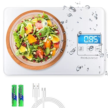 Buy MegaWise Precision Food Scale 33lb USB Rechargeable Kitchen Scale