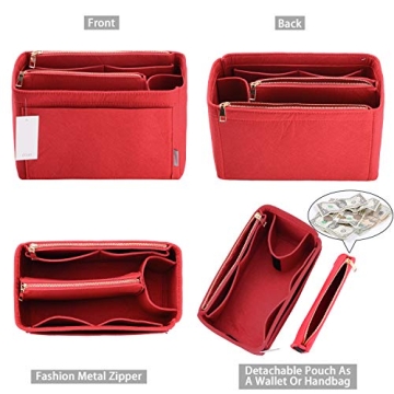 ZTUJO Luxury Felt Purse Organizer for Stylish Organization