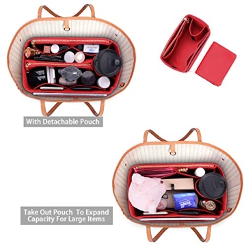ZTUJO Luxury Felt Purse Organizer for Stylish Organization