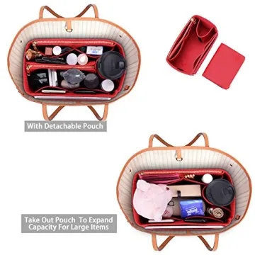 ZTUJO Luxury Felt Purse Organizer for Stylish Organization