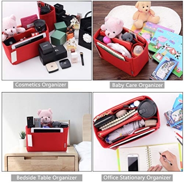 ZTUJO Luxury Felt Purse Organizer for Stylish Organization