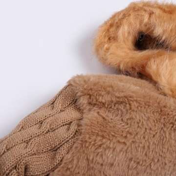 MINKIDFASHION Baby Girls Winter Autumn Warm Jacket Coat (US Size 2T, Brown)