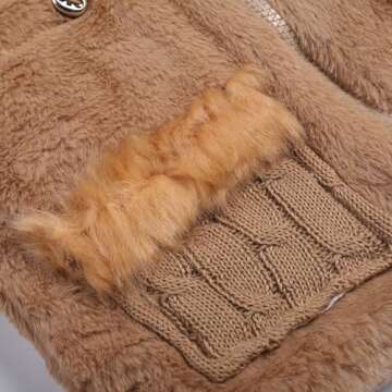 MINKIDFASHION Baby Girls Winter Autumn Warm Jacket Coat (US Size 2T, Brown)