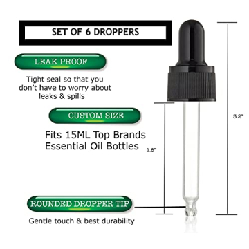 Premium Glass Dropper Set for Essential Oils