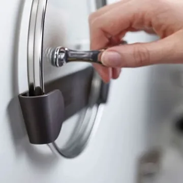 Joseph Joseph 4-Pack Adhesive Pot Lid Holders Kitchen Organizer