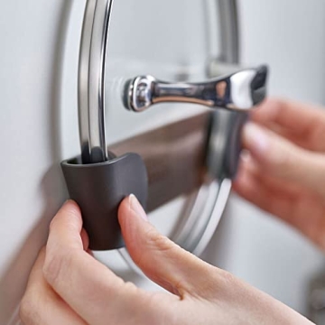 Joseph Joseph 4-Pack Adhesive Pot Lid Holders Kitchen Organizer