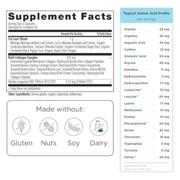 Ancient Nutrition Advanced Collagen Protein Lean with Probiotics, Hydrolyzed Collagen Peptides Suppo...