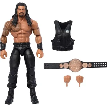 Mattel WWE Elite Action Figure & Accessories, Greatest Hits 2025, 6-inch Collectible Roman Reigns wi...