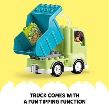 LEGO DUPLO Town Recycling Truck Building Toy for Toddlers