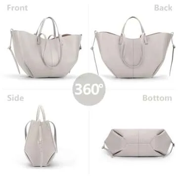 Juoxeepy Work Bag Faux Leather Tote Bag for Women Trendy Handbag Purse Fall Shoulder Bag with Magnetic Closure