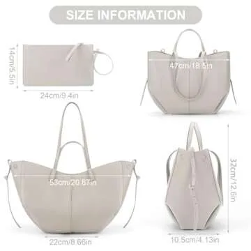 Juoxeepy Work Bag Faux Leather Tote Bag for Women Trendy Handbag Purse Fall Shoulder Bag with Magnetic Closure