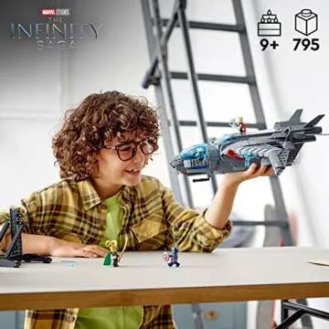 LEGO Marvel The Avengers Quinjet 76248, Spaceship Building Toy Set with Thor, Iron Man, Black Widow,...