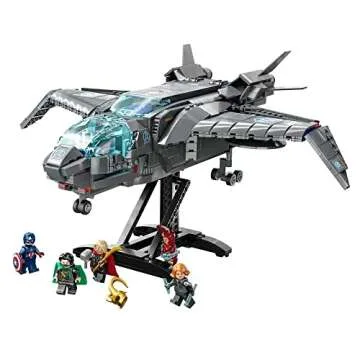 LEGO Marvel The Avengers Quinjet 76248, Spaceship Building Toy Set with Thor, Iron Man, Black Widow, Loki and Captain America Minifigures, Infinity Saga