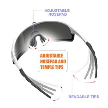 QOOL TIMES Polarized Shield Sunglasses for Outdoor Sports