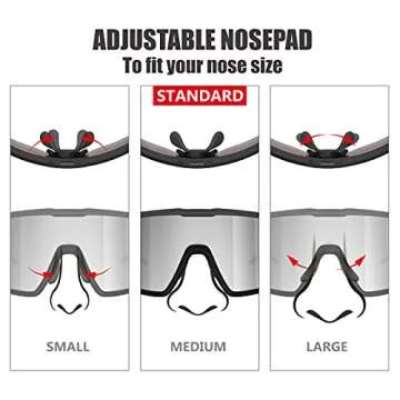 QOOL TIMES Polarized Shield Sunglasses for Outdoor Sports