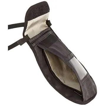 Amazon Basics RFID Travel Neck Passport Holder Wallet - Solid, Black