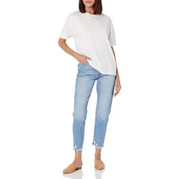Soft Loose-Fit Drop Shoulder T-Shirt by The Drop Women