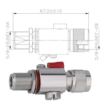 Coaxial N Type Lightning Arrestor for Antenna Protection