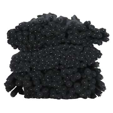 Iconikal Black Pipe Cleaners Craft Chenille Stems for DIY Art Supplies, 350-Count