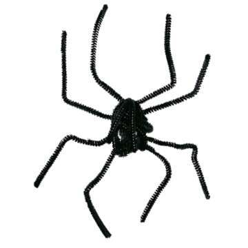 Iconikal Black Pipe Cleaners Craft Chenille Stems for DIY Art Supplies, 350-Count