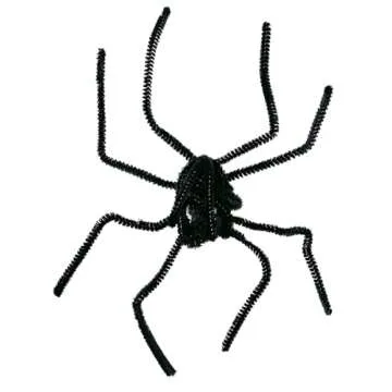 Iconikal Black Pipe Cleaners Craft Chenille Stems for DIY Art Supplies, 350-Count