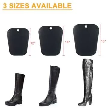 Homend Boot Shaper Form Inserts – 5 Pairs, 16" Height, Black