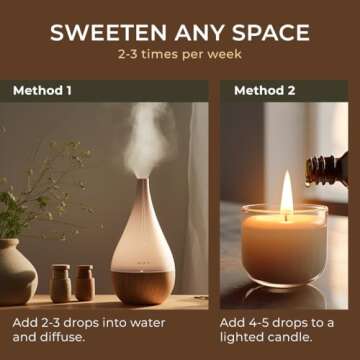 Gya Labs Vanilla Essential Oil for Skin - Vanilla Oleoresin Essential Oil - Vanilla Essential Oil for Diffuser & Candle Making Scent - Long Lasting Vanilla Oil Perfume (0.34 fl oz)