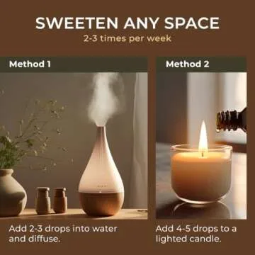 Gya Labs Vanilla Essential Oil for Skin - Vanilla Oleoresin Essential Oil - Vanilla Essential Oil for Diffuser & Candle Making Scent - Long Lasting Vanilla Oil Perfume (0.34 fl oz)