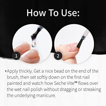 Seche Vite Dry Fast Top Coat for Quick-Drying Nails