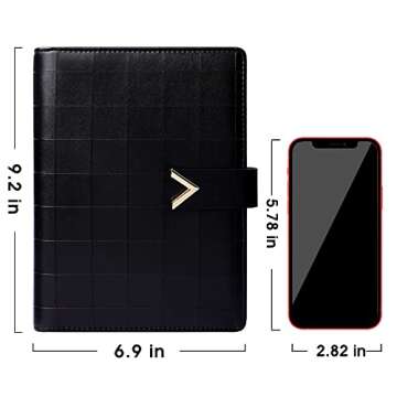 CAGIE A5 6 Ring Binder Refillable Planner Notebook – Elegant Organizer for All