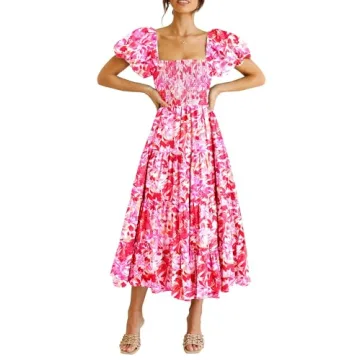PRETTYGARDEN Women's Casual Summer Midi Dress - Effortlessly Chic!