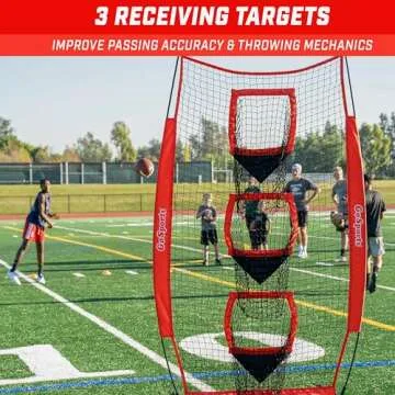 GoSports 8 x 4 ft Football Target Net for Quarterbacks