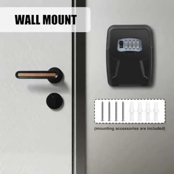 Secure Key Lock Box with Code - Waterproof & Durable