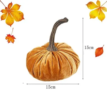 Liaoruay Velvet Pumpkins - Elegant Fall Decor Essentials