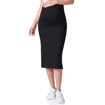 POSHDIVAH Maternity Skirt Stretchy Comfortable Stylish