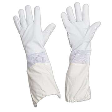 Premium Goatskin Beekeeper Gloves with Ventilated Design