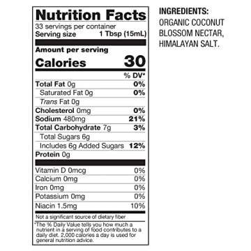 BetterBody Foods Coconut Aminos Soy Sauce Alternative