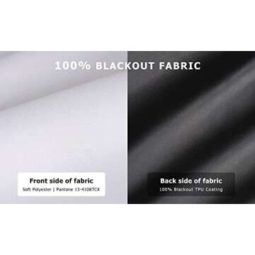 LazBlinds 100% Blackout Roller Shades, No Tools No Drill Cordless Blinds for Windows, Thermal Insula...