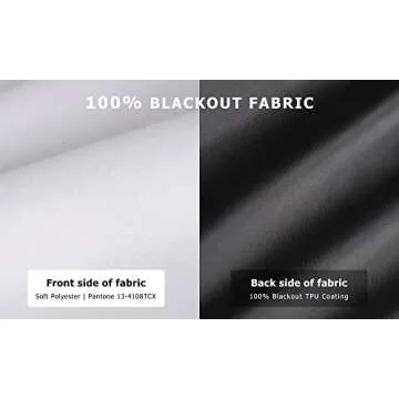 LazBlinds 100% Blackout Roller Shades, No Tools No Drill Cordless Blinds for Windows, Thermal Insula...