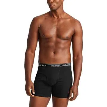 POLO RALPH LAUREN Classic Fit w/Wicking 3-Pack Boxer Briefs Andover Heather/Madison Heather/Black MD